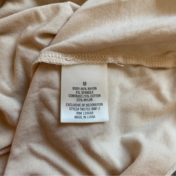 Alya boho peasant long sleeve vneck faux wrap top with embroidered lace design - Picture 5 of 6